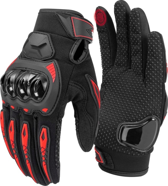 Motorcycle Gloves for Men/Women, Touchscreen Dirt Bike Gloves with Shell, Anti - Slip for Motorbike, Riding, Racing, Cycling, Dirt Bike, ATV, UTV, Motocross, BMX, Hiking - Zetra Shop