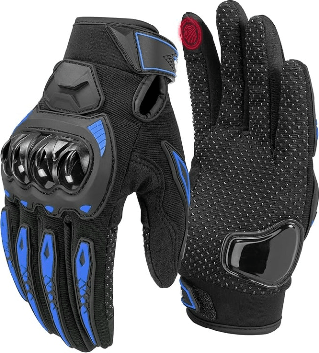 Motorcycle Gloves for Men/Women, Touchscreen Dirt Bike Gloves with Shell, Anti - Slip for Motorbike, Riding, Racing, Cycling, Dirt Bike, ATV, UTV, Motocross, BMX, Hiking - Zetra Shop
