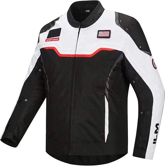 Motorcycle Mesh Jacket with CE Armor and Detachable Waterproof Liner Dual Sport All Season Riding for Men Model JRC2 - Zetra Shop