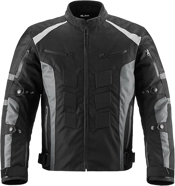 Motorcycle Jacket with CE Armor for Men Enduro Touring Dualsport Riding Water Resistant Textile All - weather B02 - Zetra Shop