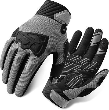 Mountain Bike Gloves for Men Knuckle Guard Padded Men's Cycling Gloves Breathable for MTB Motocross Racing Dirtbike - Zetra Shop