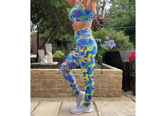 Custom Swirltopia leggings with pockets - Zetra Shop