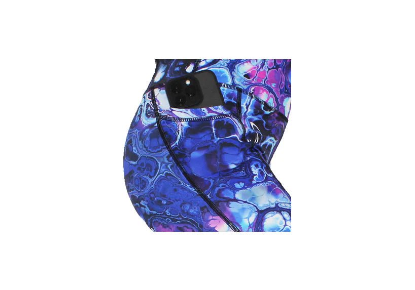 Custom Iridescent leggings with pockets - Zetra Shop