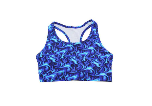 Custom Blue Lagoon Sports Bra - Zetra Shop